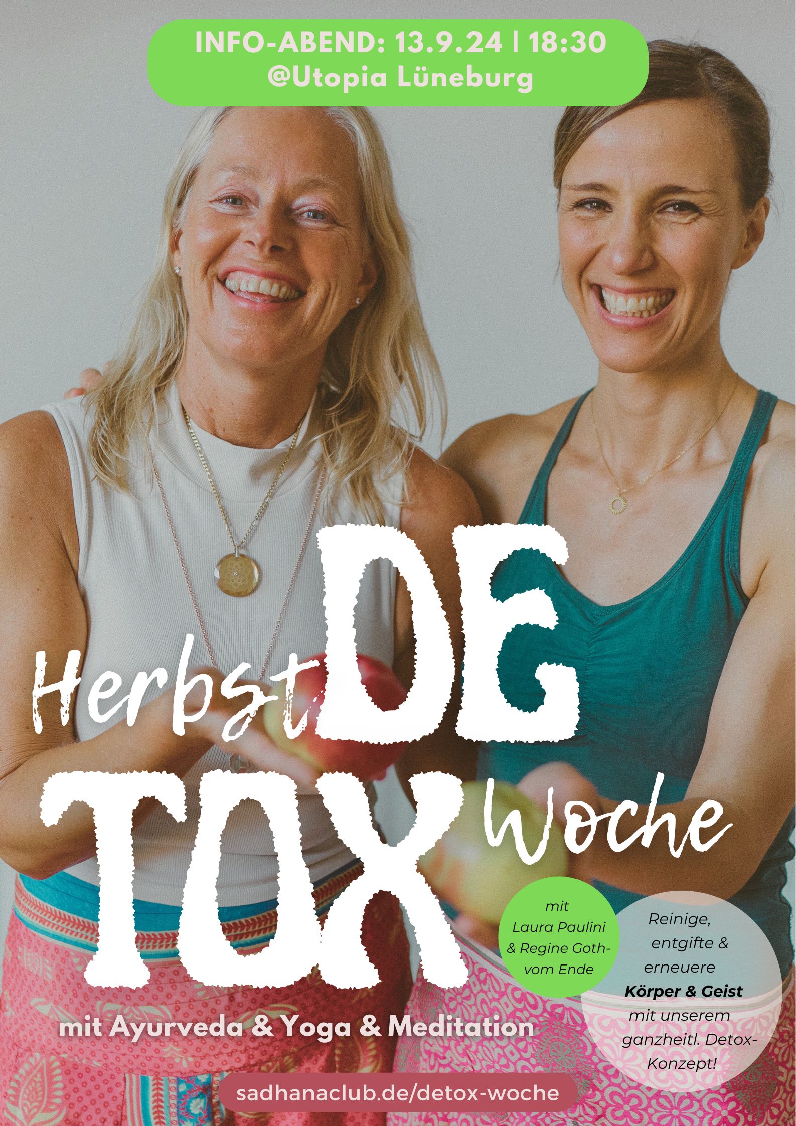 Poster Herbst-Detox-Woche Lüneburg Yoga Ayurveda